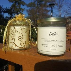 Coffee Scented Soy Wax Candle - Alexandria Candle